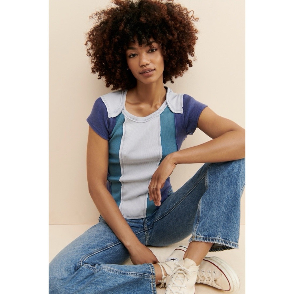 Free People We The Free Keeping It Cute Tee Blouse Top